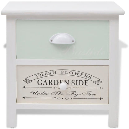 French Bedside Cabinets 2 pcs Wood