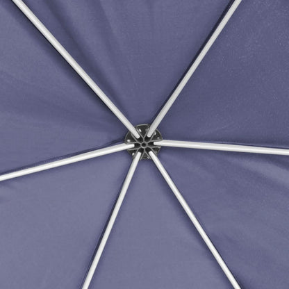 Hexagonal Pop-Up Marquee with 6 Sidewalls Dark Blue 3.6x3.1 m