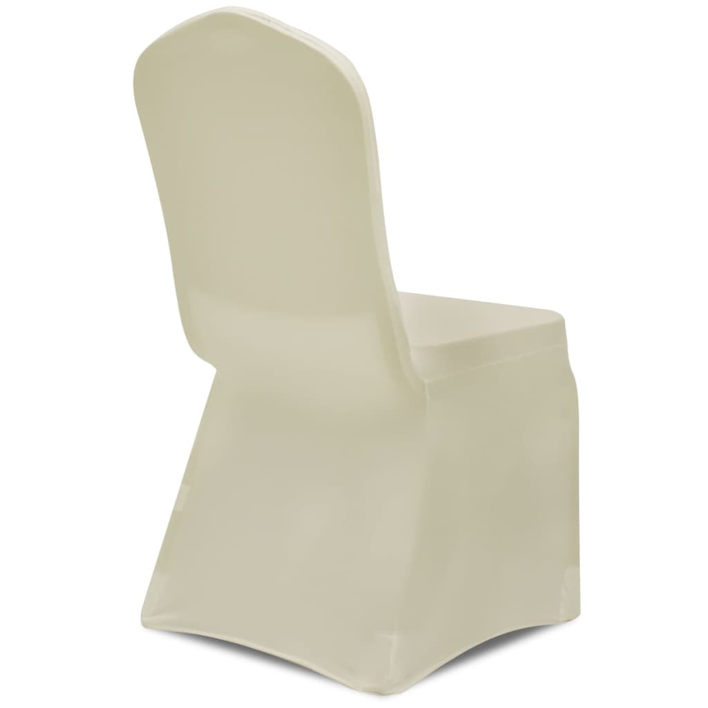 Stretch Chair Cover 4 pcs Cream