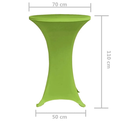 Stretch Table Cover 2 pcs 70 cm Green