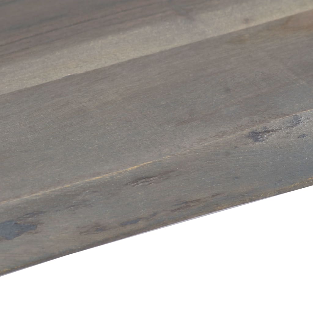 Coffee Table with Live Edges Grey 115x60x40cm Solid Acacia Wood
