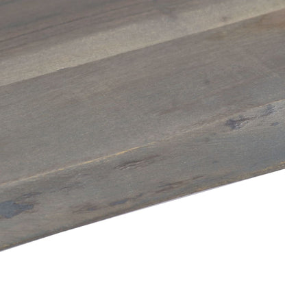 Coffee Table with Live Edges Grey 115x60x40cm Solid Acacia Wood