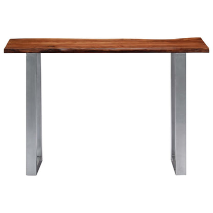 Console Table 115x35x76 cm Solid Aacia Wood and Iron