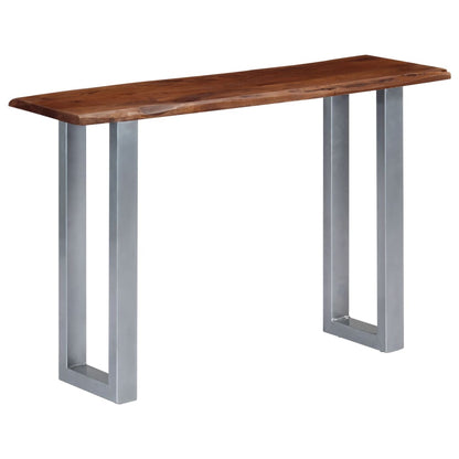 Console Table 115x35x76 cm Solid Aacia Wood and Iron