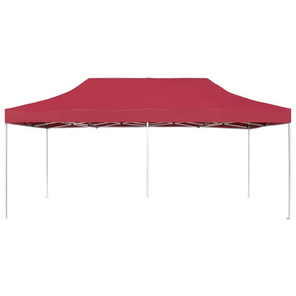 Professional Folding Party Tent Aluminium 6x3 m Wine Red