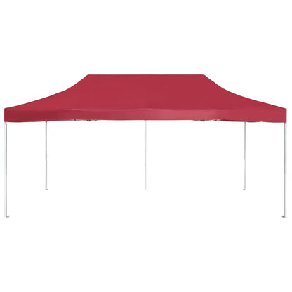 Professional Folding Party Tent Aluminium 6x3 m Wine Red