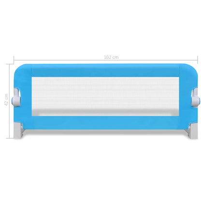 Toddler Safety Bed Rail 2 pcs Blue 102x42 cm