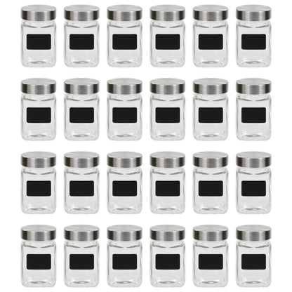 Storage Jars with Sticker 24 pcs 300 ml