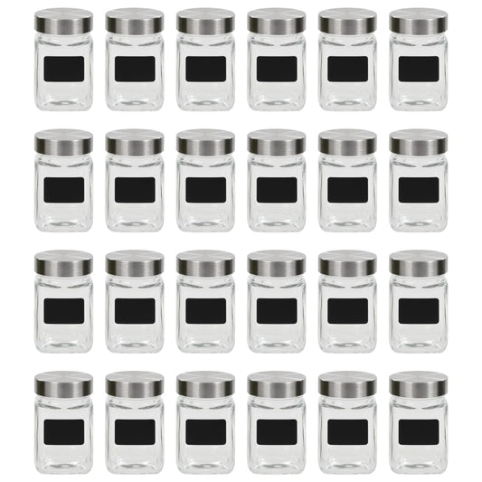 Storage Jars with Sticker 24 pcs 300 ml
