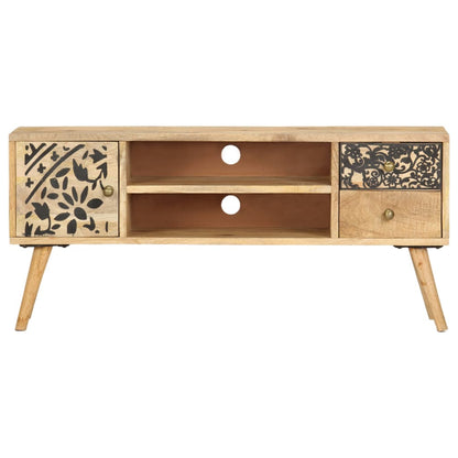 TV Cabinet 100x30x45 cm Solid Mango Wood