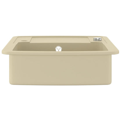 Granite Kitchen Sink Single Basin Beige