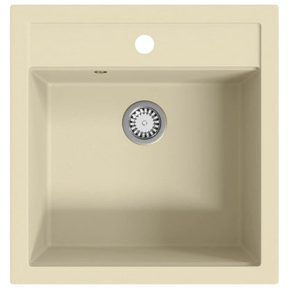 Granite Kitchen Sink Single Basin Beige