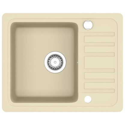 Granite Kitchen Sink Single Basin Beige