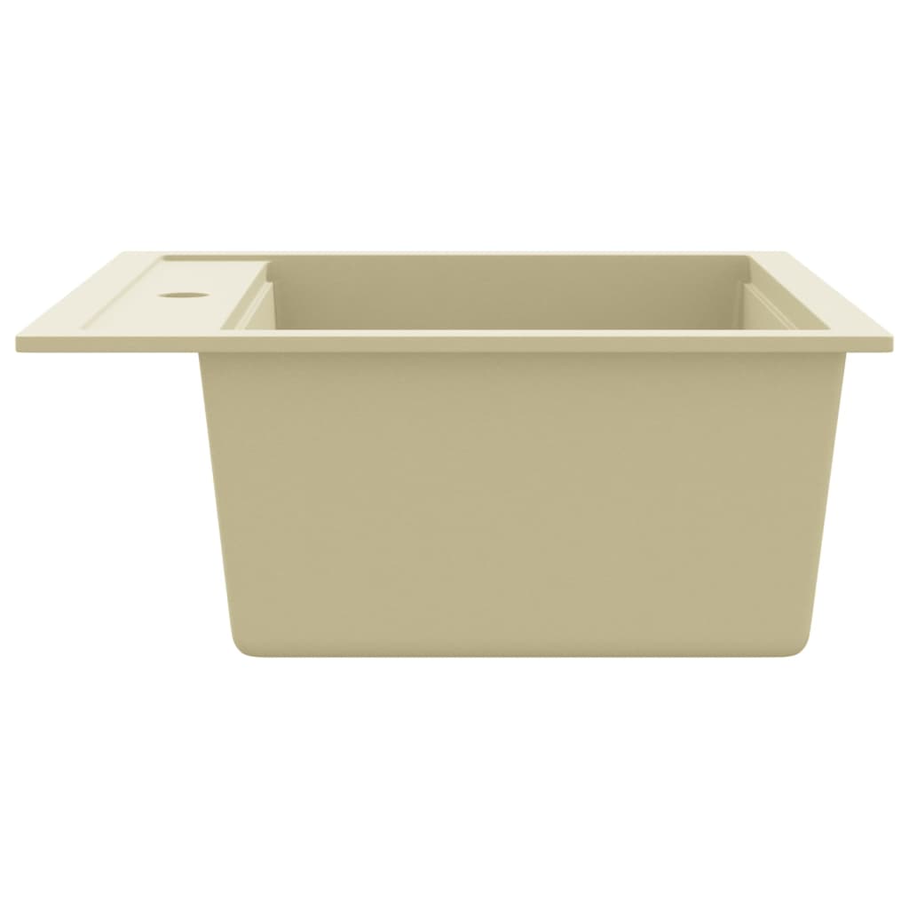 Granite Kitchen Sink Single Basin Beige