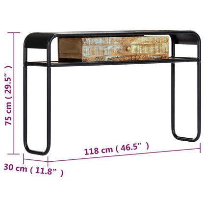 Console Table 118x30x75 cm Solid Reclaimed Wood