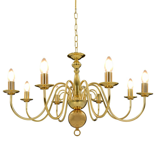 Chandelier Golden 8 x E14 Bulbs