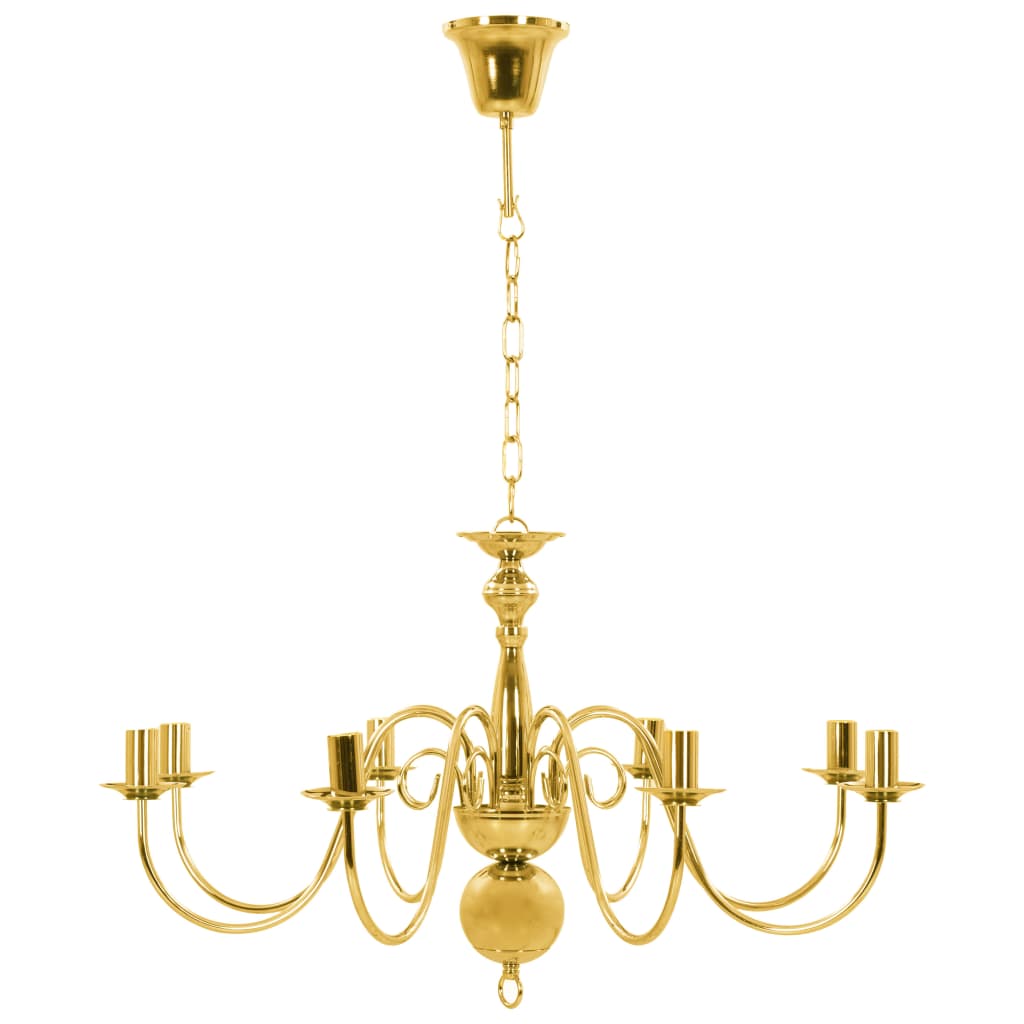 Chandelier Golden 8 x E14 Bulbs