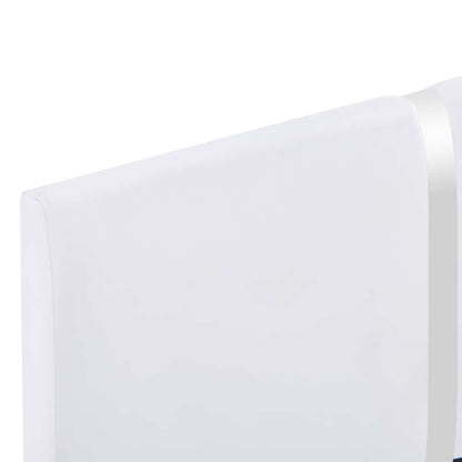 Bed Frame without Mattress White Faux Leather 135x190 cm Double