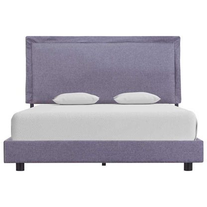 Bed Frame without Mattress Light Grey Fabric 135x190 cm Double