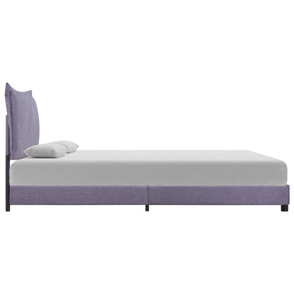 Bed Frame without Mattress Light Grey Fabric 135x190 cm Double