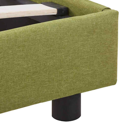 Bed Frame without Mattress Green Fabric 135x190 cm Double