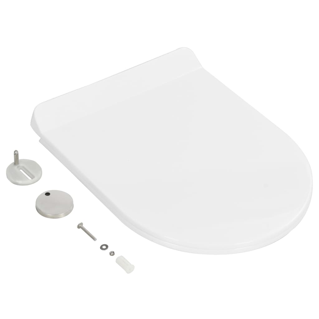 Soft-close Toilet Seat with Quick-release Design White