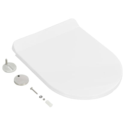 Soft-close Toilet Seat with Quick-release Design White