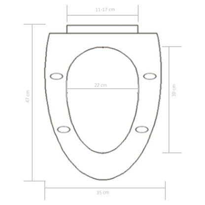 Soft-close Toilet Seat with Quick-release Design White