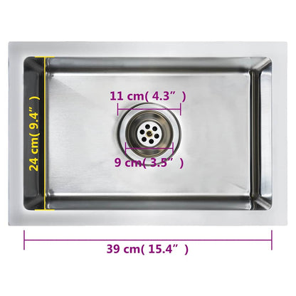 Handmade Kitchen Sink Stainless Steel