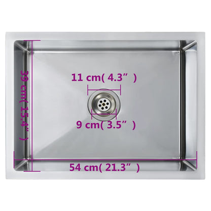Handmade Kitchen Sink Stainless Steel