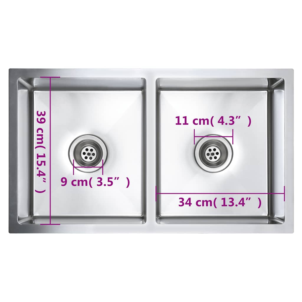Handmade Kitchen Sink Stainless Steel