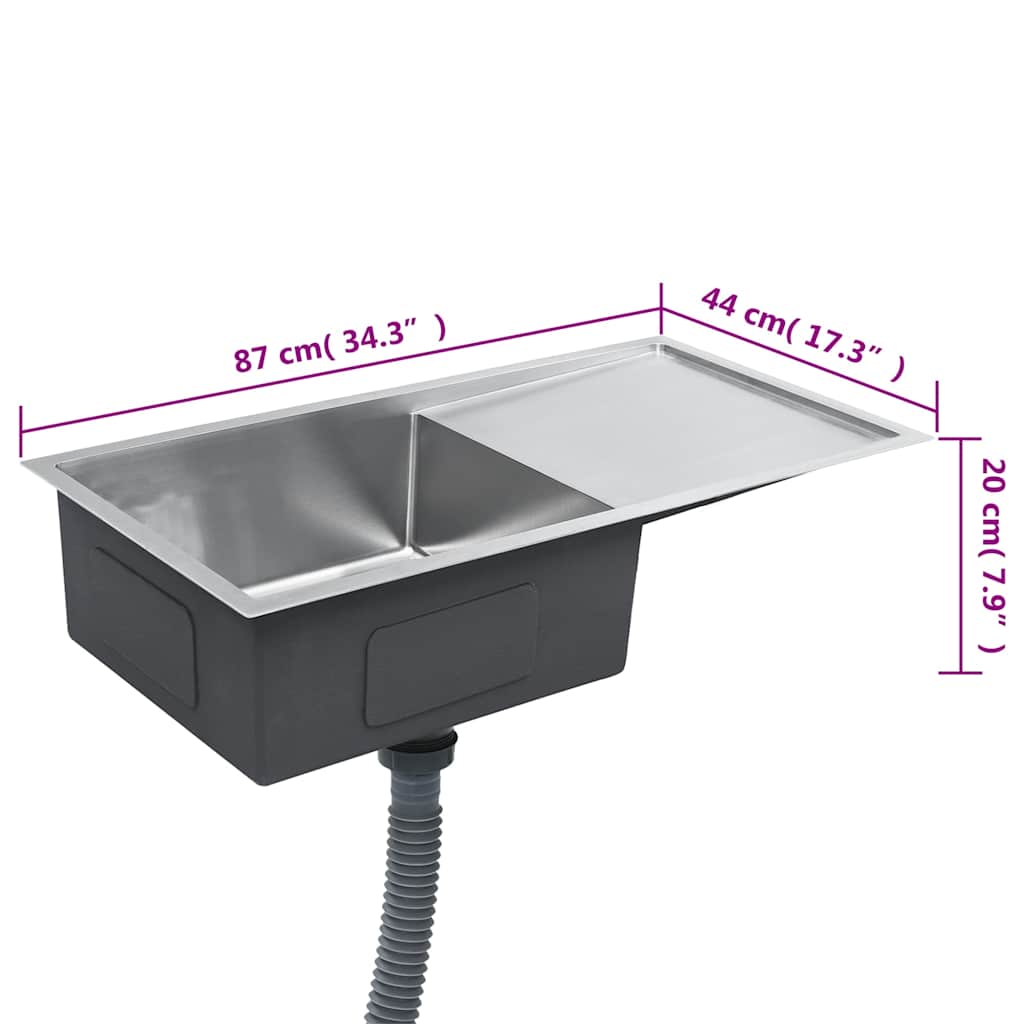 Handmade Kitchen Sink Stainless Steel