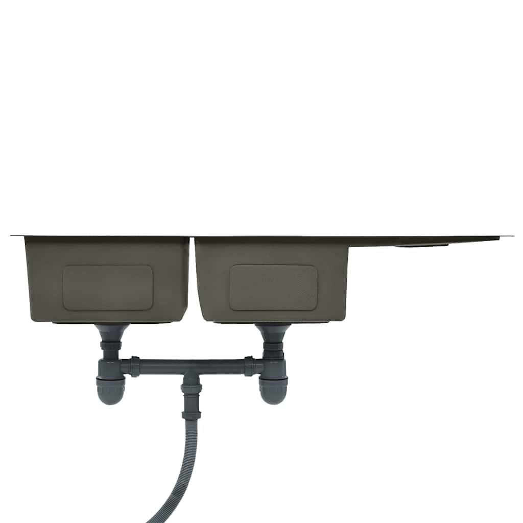 Handmade Kitchen Sink Black Stainless Steel