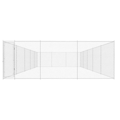Outdoor Dog Kennel Galvanised Steel 950x570x185 cm
