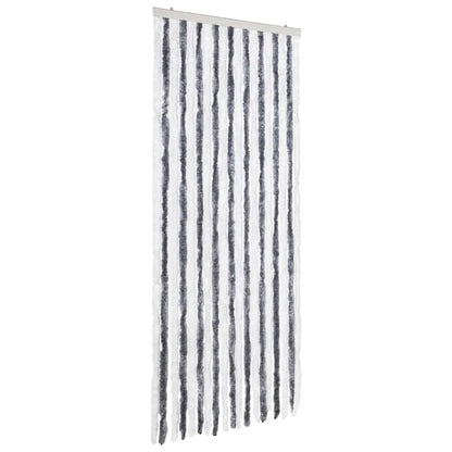 Insect Curtain Grey and White 56x185 cm Chenille