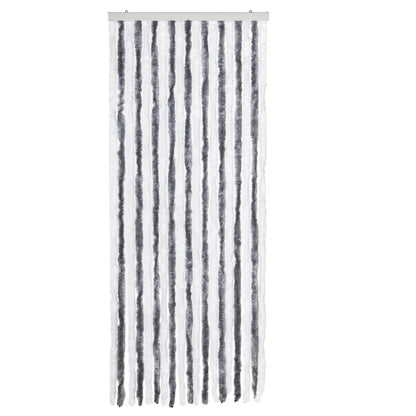 Insect Curtain Grey and White 56x185 cm Chenille