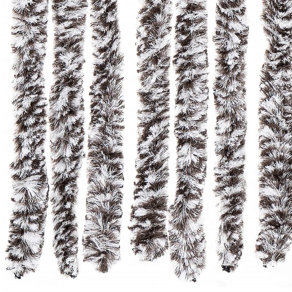 Insect Curtain Brown and Beige 100x220 cm Chenille