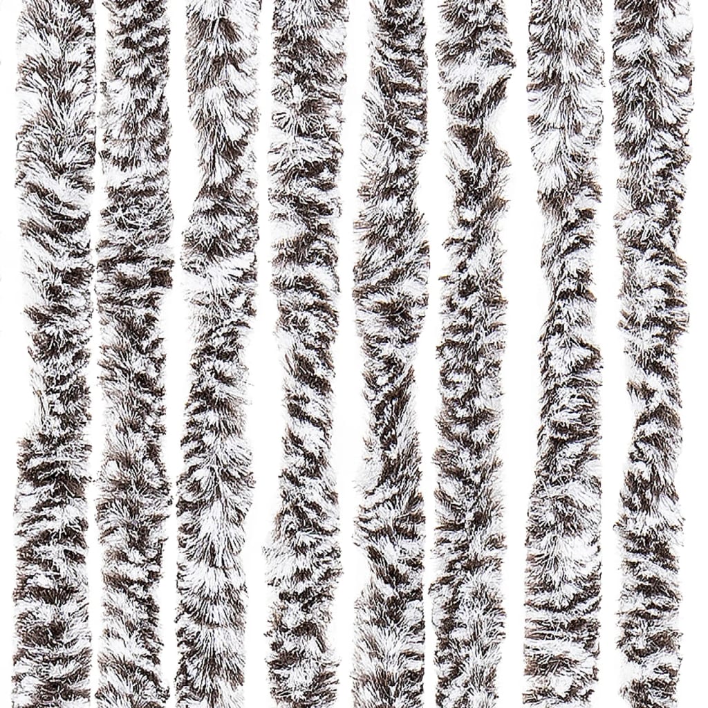 Insect Curtain Brown and Beige 100x220 cm Chenille