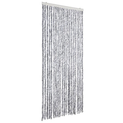 Insect Curtain White and Grey 90x220 cm Chenille