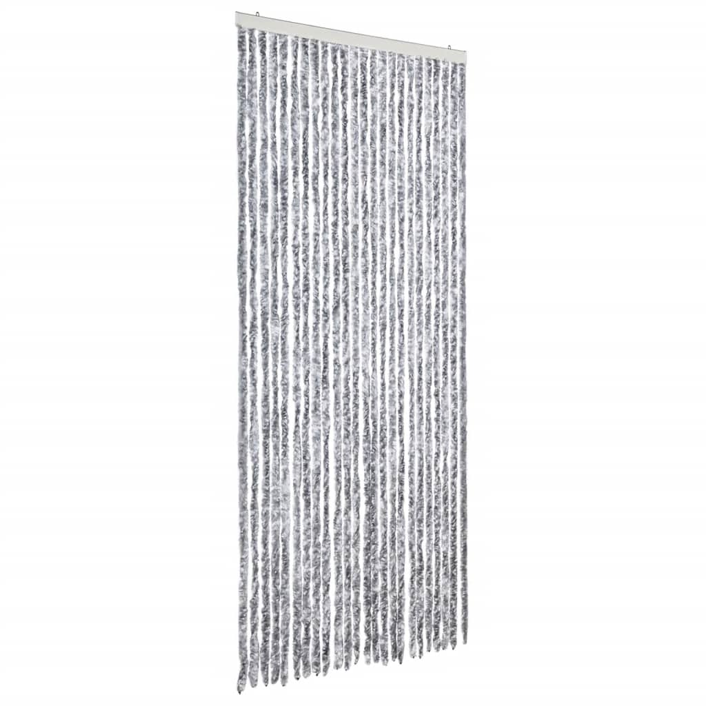 Insect Curtain White and Grey 100x220 cm Chenille
