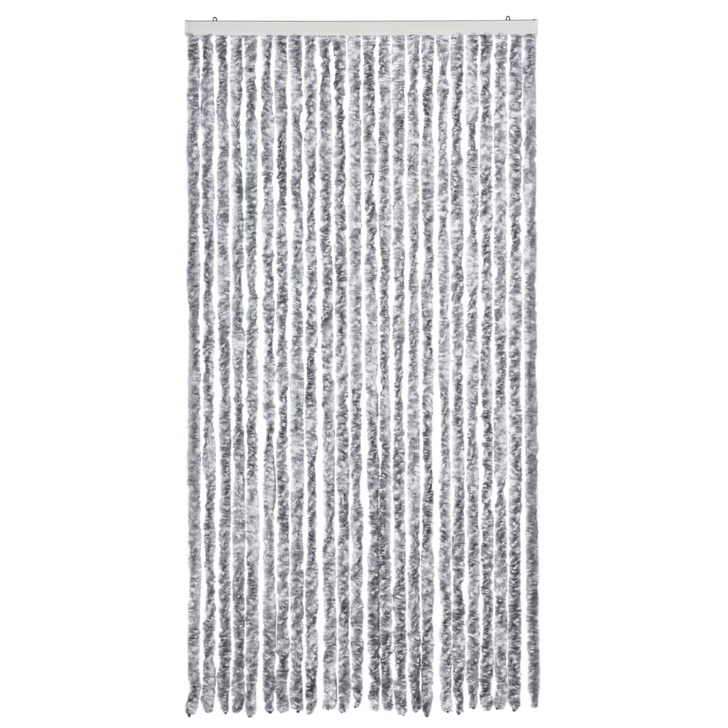 Insect Curtain White and Grey 100x220 cm Chenille