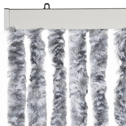 Insect Curtain White and Grey 100x220 cm Chenille