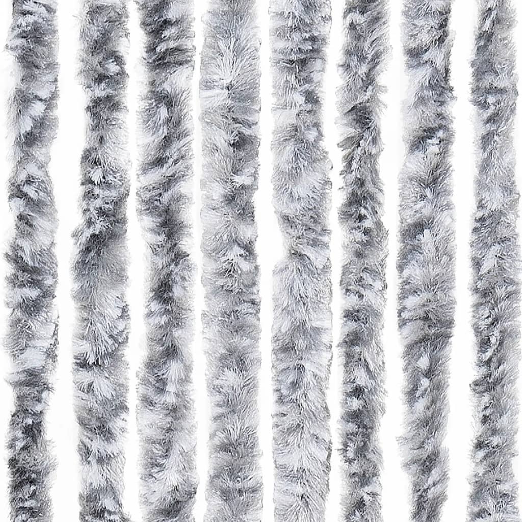 Insect Curtain White and Grey 100x220 cm Chenille