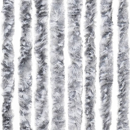 Insect Curtain White and Grey 100x220 cm Chenille