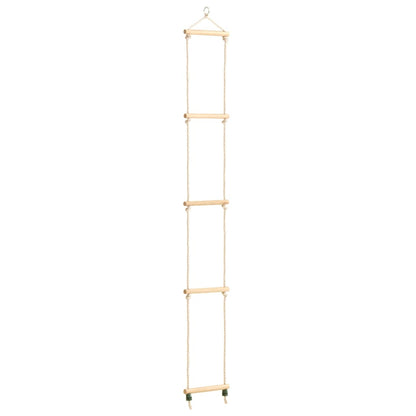 Kid's Rope Ladder Solid Wood and PE 30x168 cm