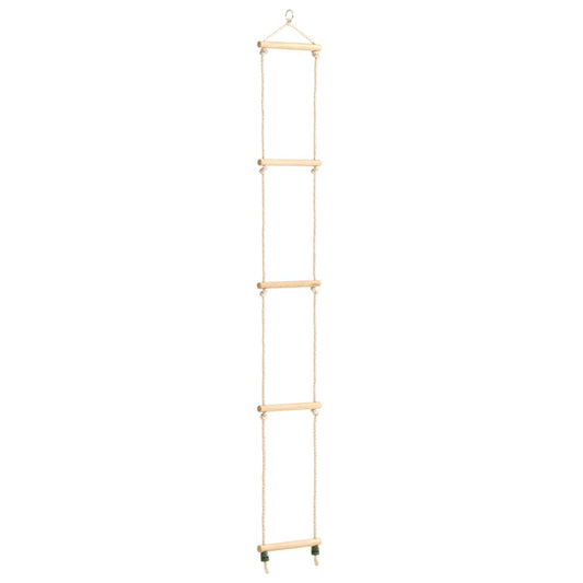 Kid's Rope Ladder Solid Wood and PE 30x168 cm
