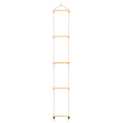 Kid's Rope Ladder Solid Wood and PE 30x168 cm