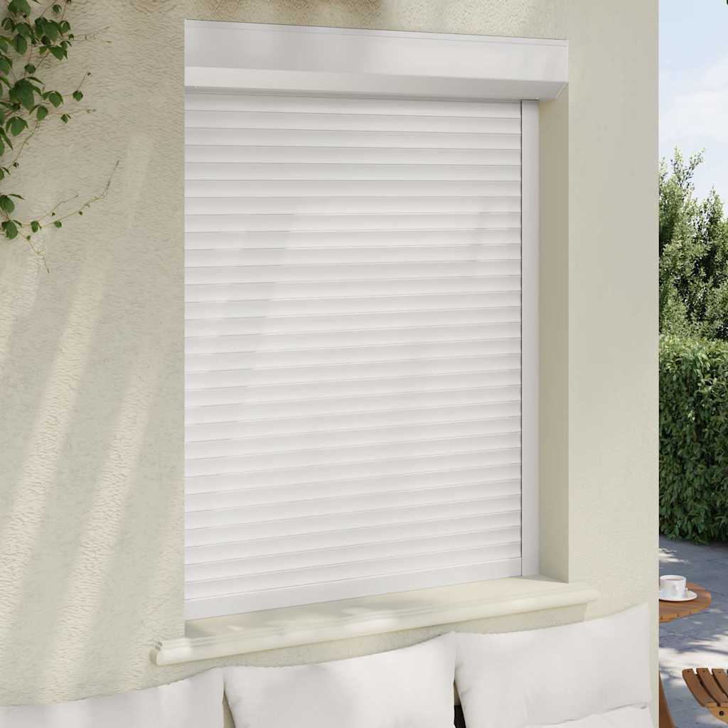 Roller Shutter Aluminium 100x130 cm White