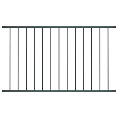 Fence Panel Powder-coated Steel 1.7x1 m Anthracite