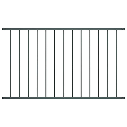 Fence Panel Powder-coated Steel 1.7x1 m Anthracite